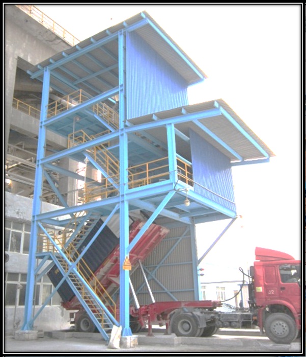 Powder container filling unit system